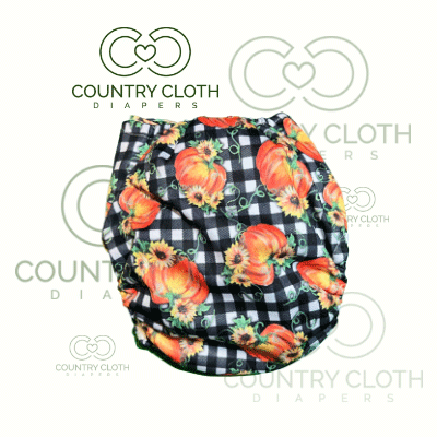 cloth diaper with pumpkins