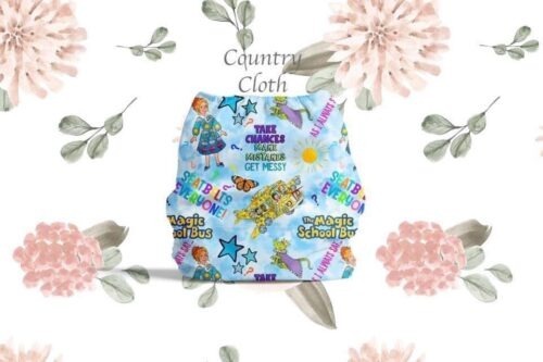 cloth diaper with magical school bus