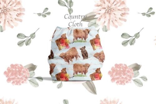 cloth diaper with cows